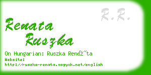 renata ruszka business card